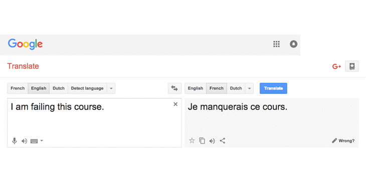 Watch out for Google Translate
