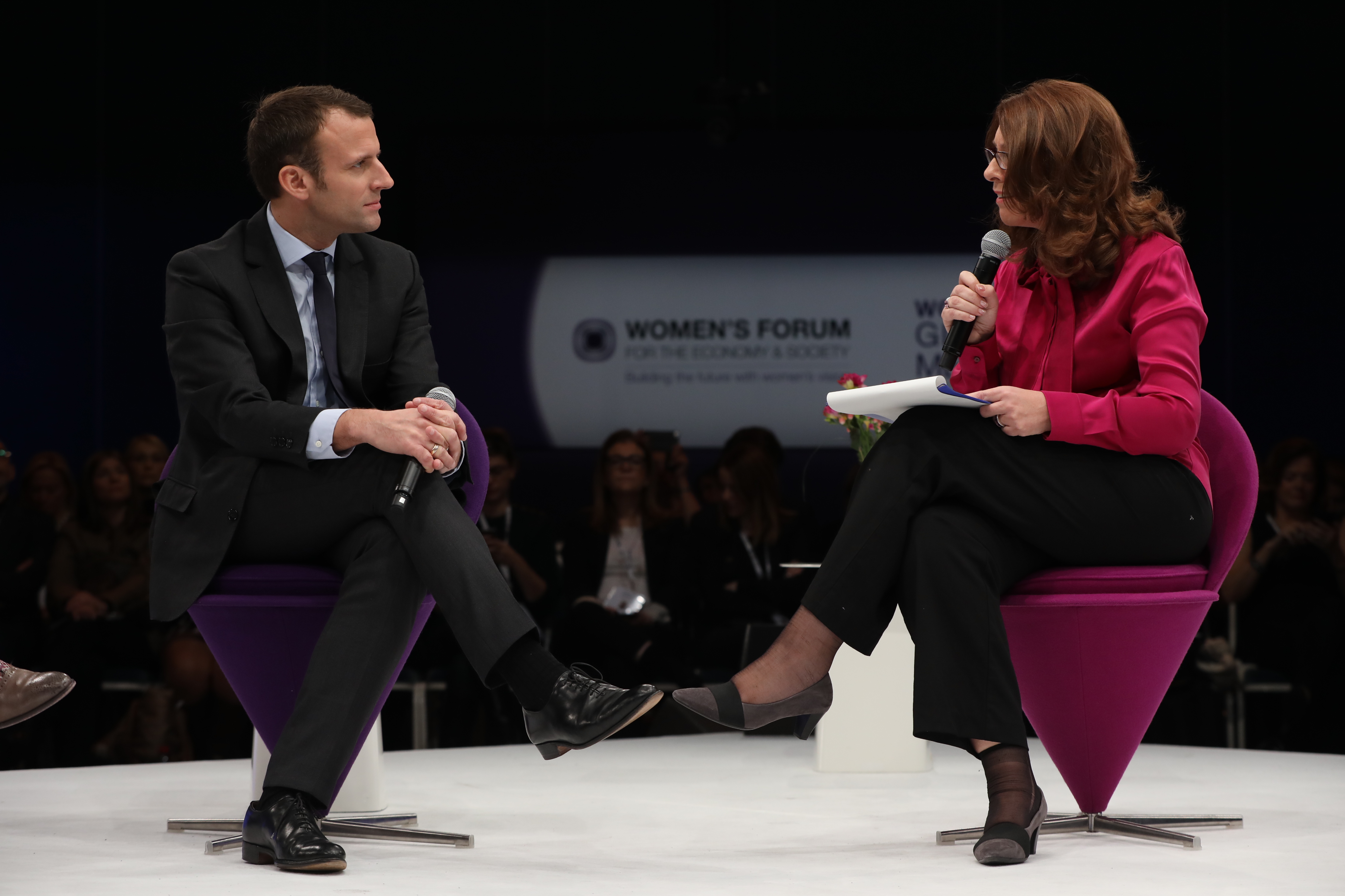 Moderating with Macron